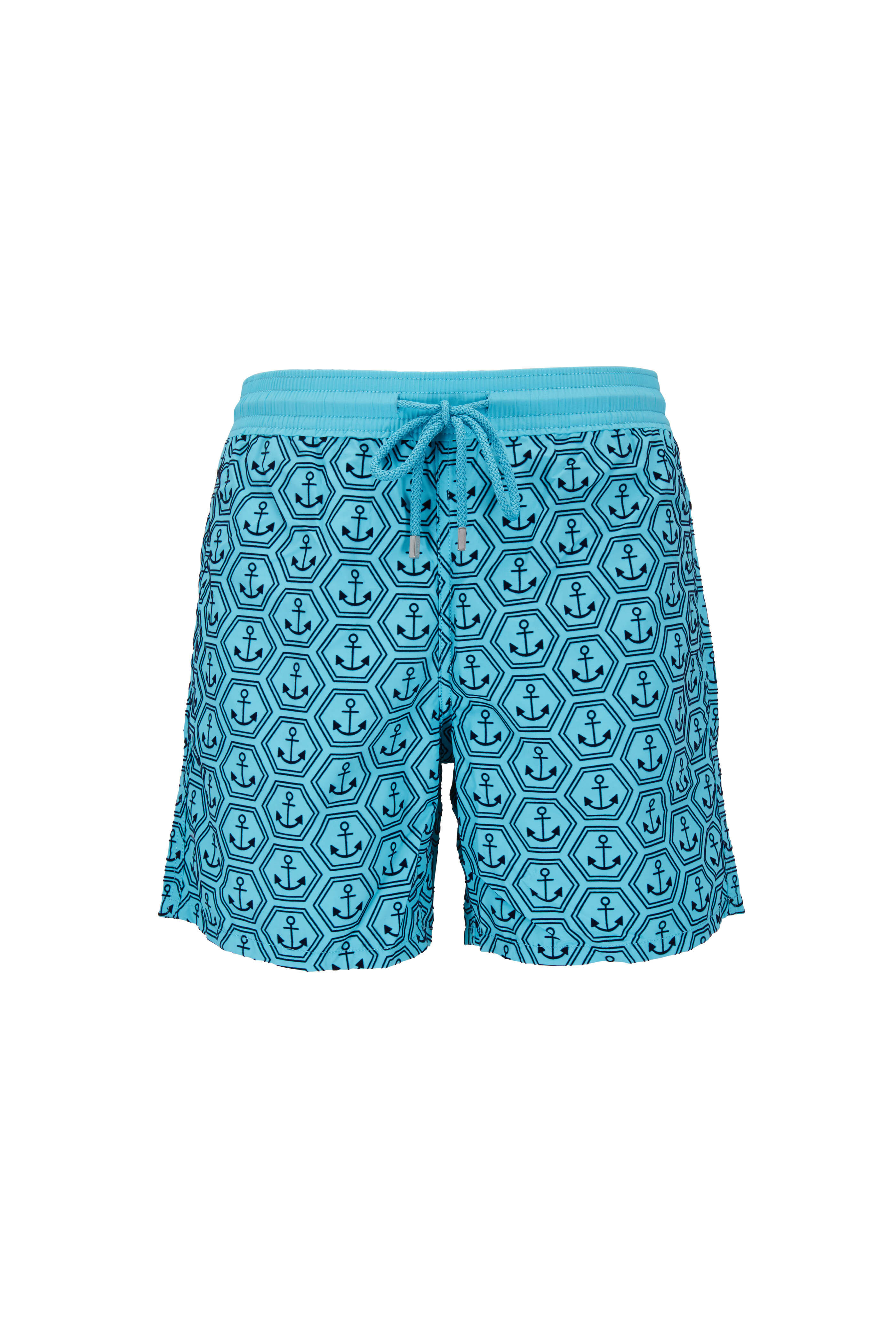 Vilebrequin - Moorea Blue Anchors Swim Trunks