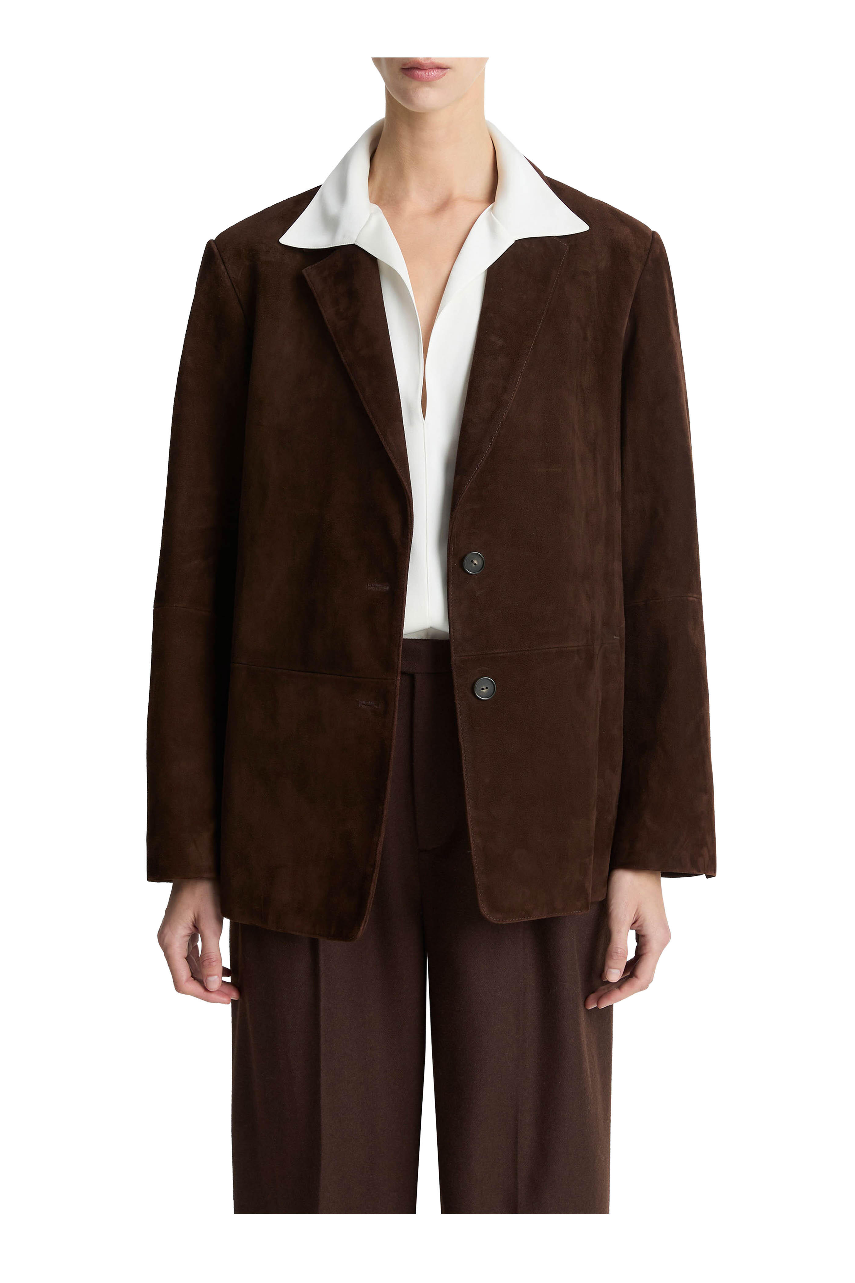Vince - Chocolate Suede Blazer