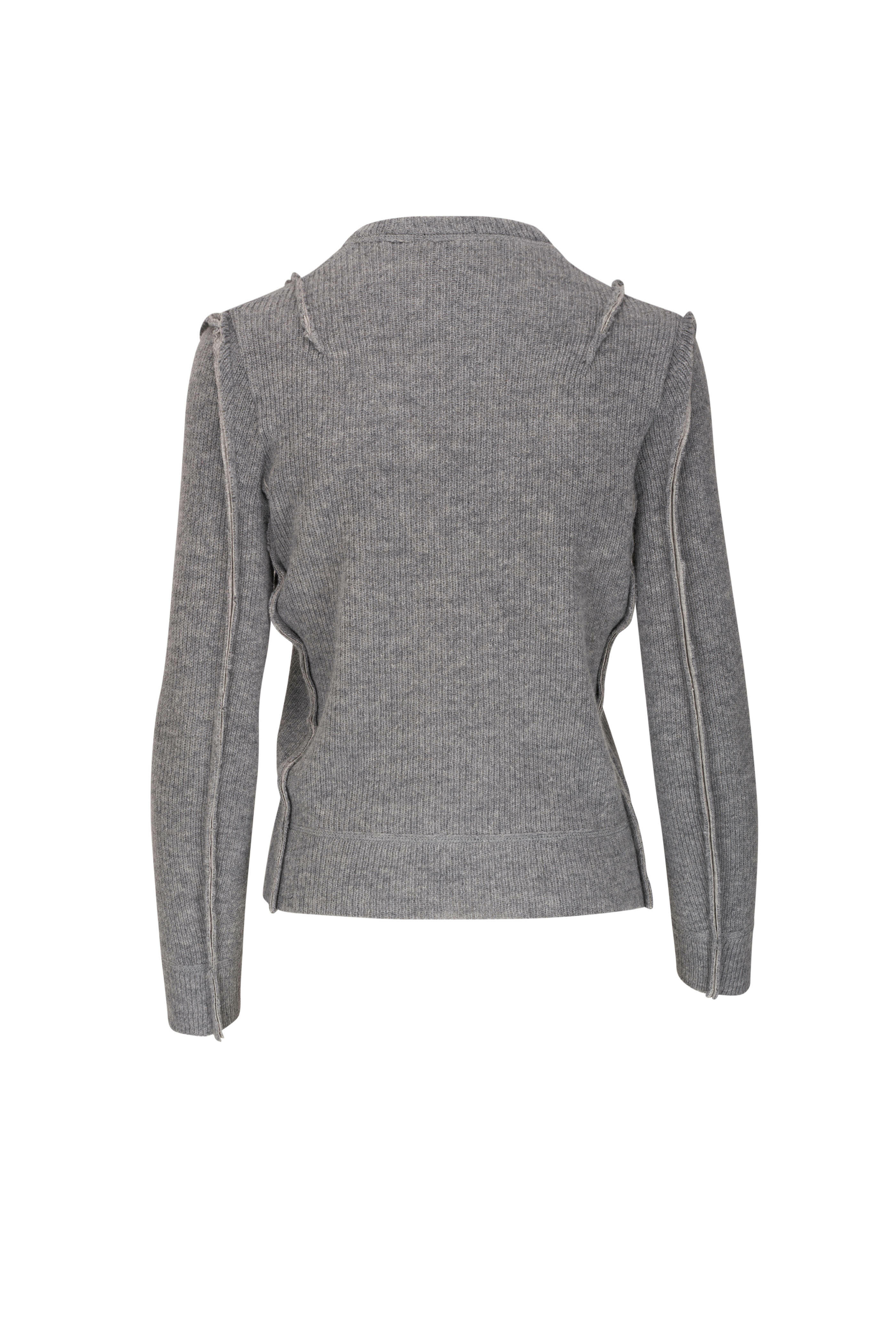 R13 Flat Sleeve Heather Gray Crewneck Mitchell Stores