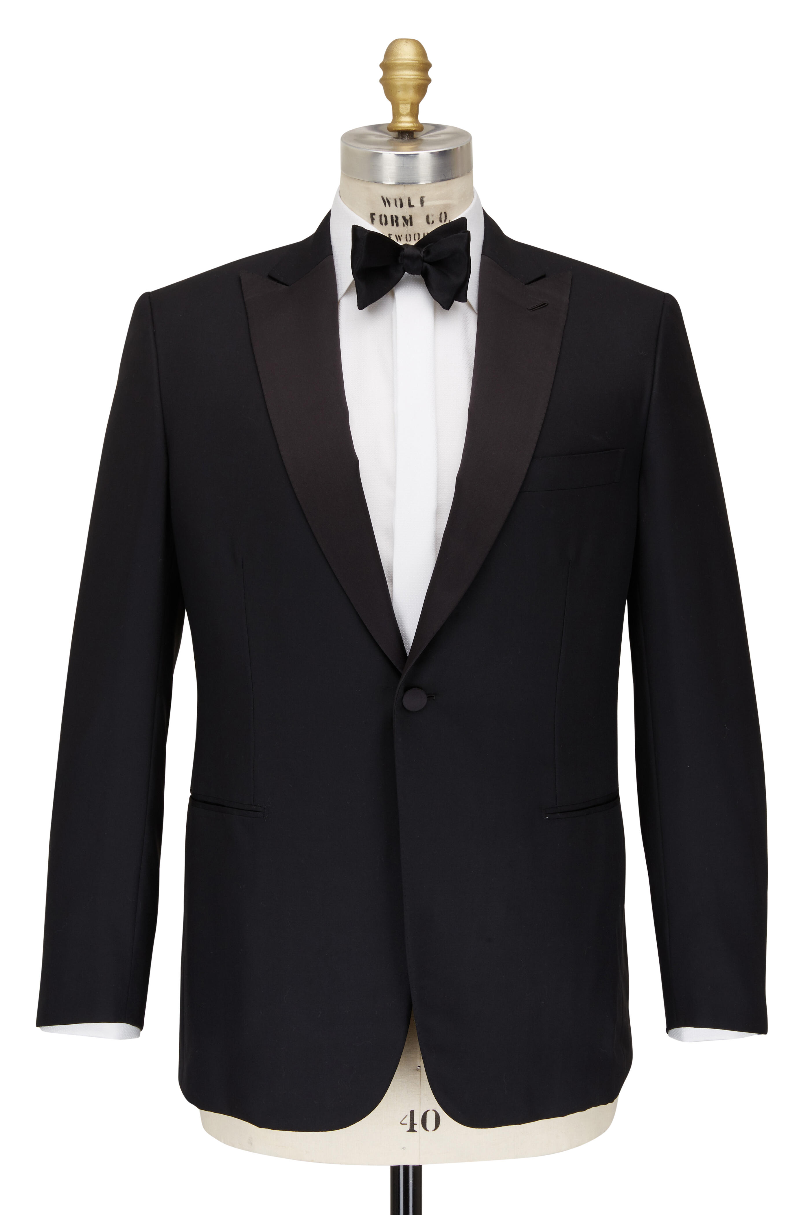 Brioni - Policleto Black Super 160s Wool Tuxedo | Mitchell Stores
