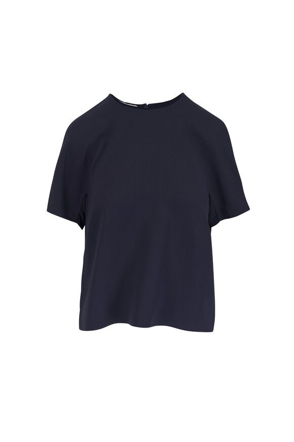 Lafayette 148 New York Cady Ink Short Sleeve Blouse - view 1