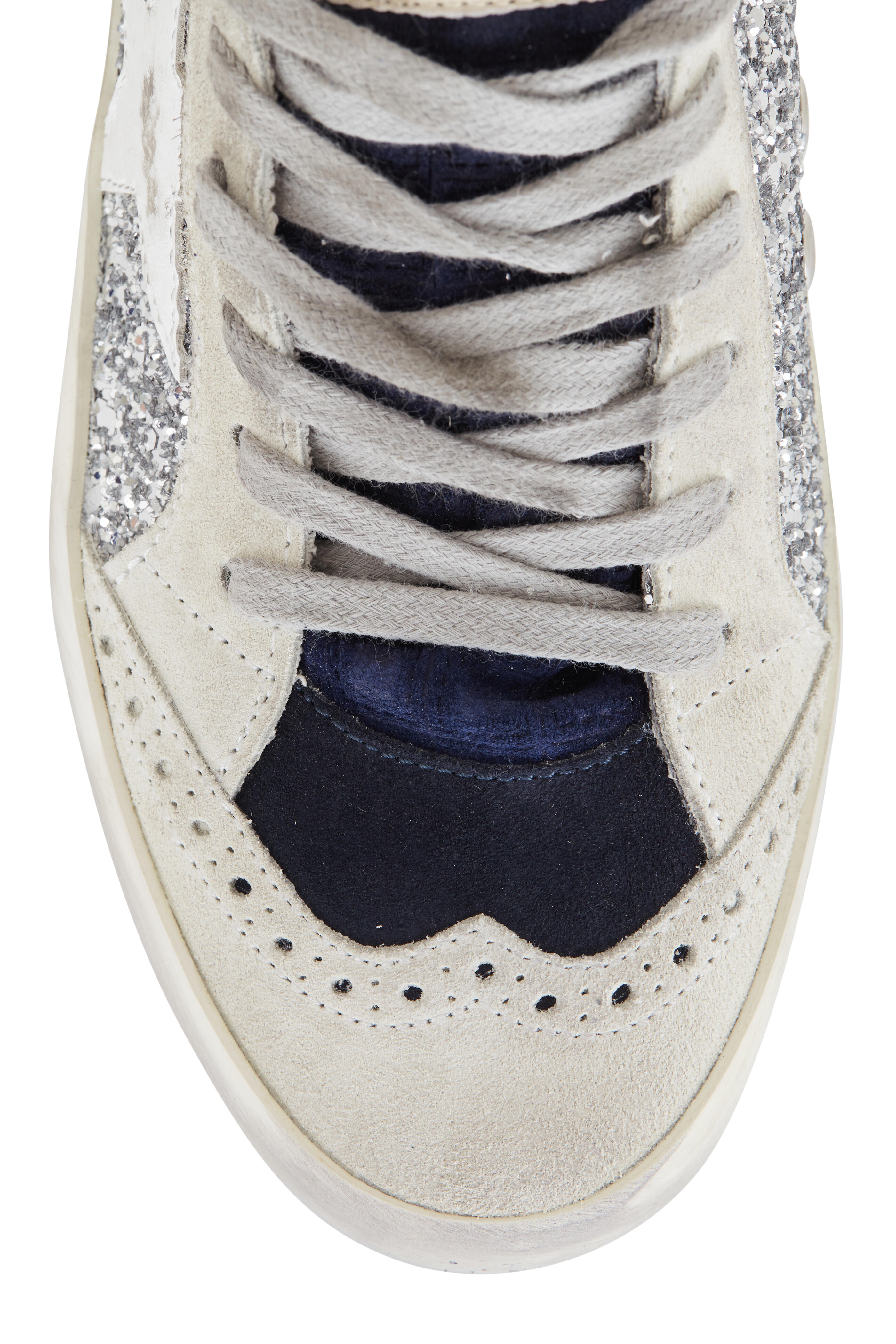 季節のおすすめ商品 Midstar - Goose Golden Silver Sneaker Star White & Glitter 靴