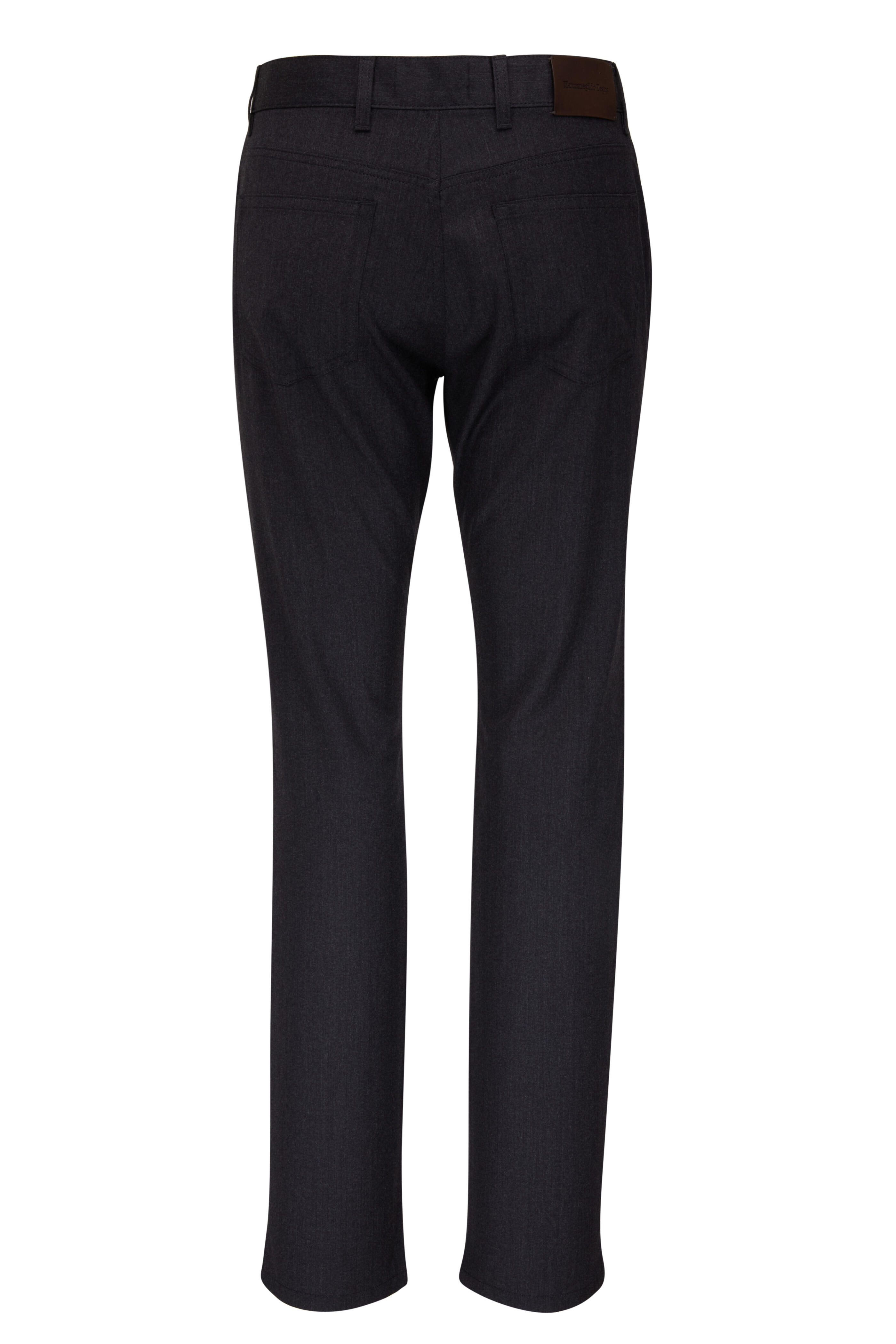 Zegna - Gan Charcoal Gray Wool Five Pocket Pant | Mitchell Stores