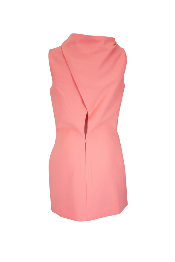 Khaite Naia Mix Crepe Coral Astor Dress - view 2