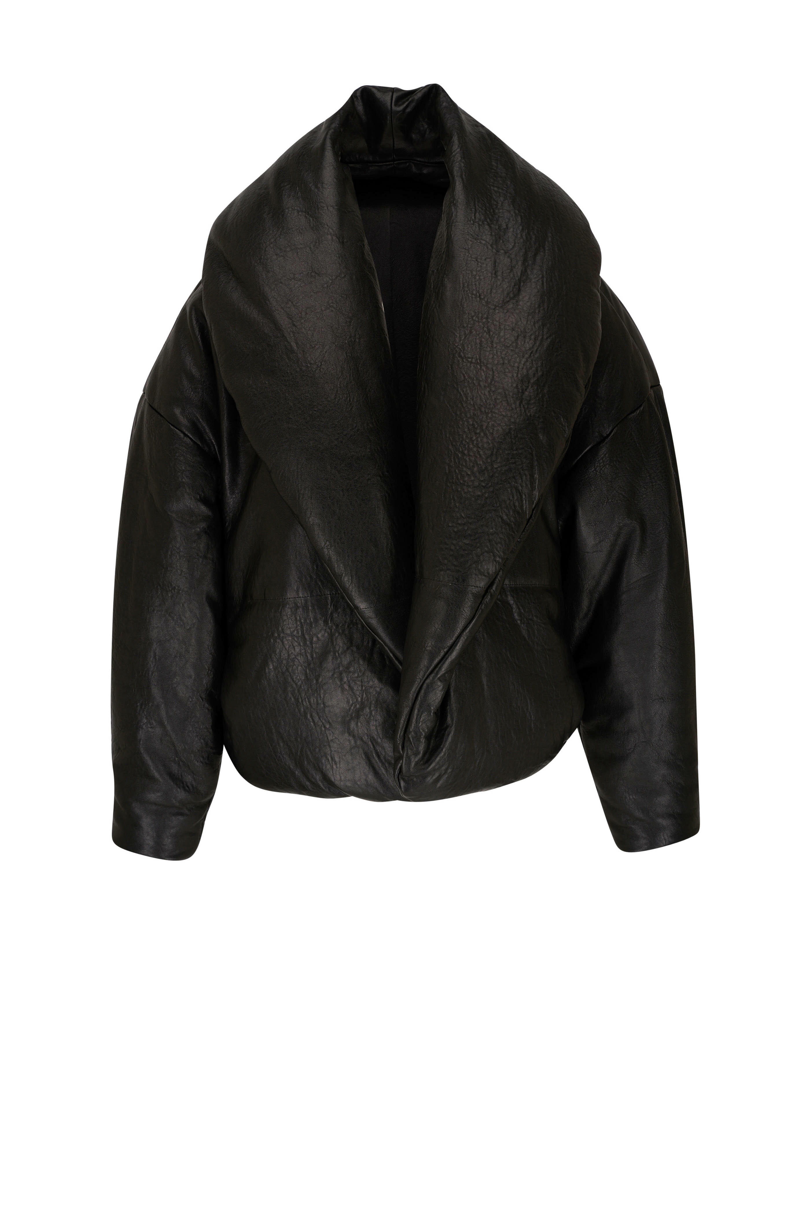 Saint Laurent Quilted Leather Hooded Down Jacket - Men - Black Coats and Jackets - L