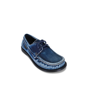 ■LOEWE ■CAMPO BOAT SHOE デニム ローファー Loewe Campo Denim Boat Loafers | Neiman Marcus