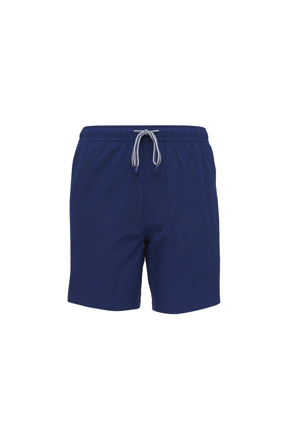 Peter Millar Crown Atlantic Blue Swim Trunks