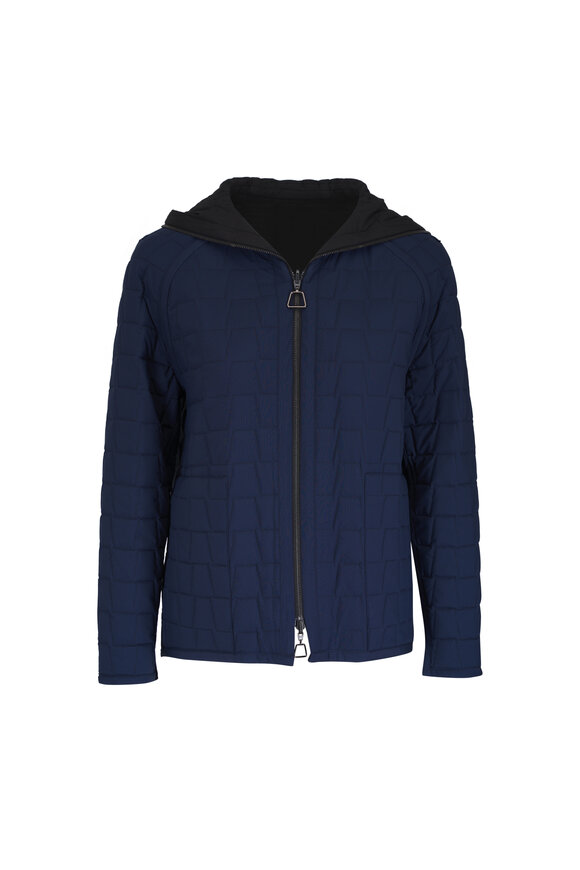 Akris Enon Reversible Trapezoid Quilted Jacket - view 5