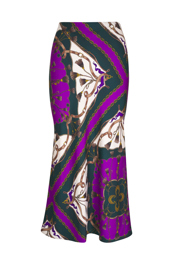 Veronica Beard - Clover Pine Multi Midi Skirt 