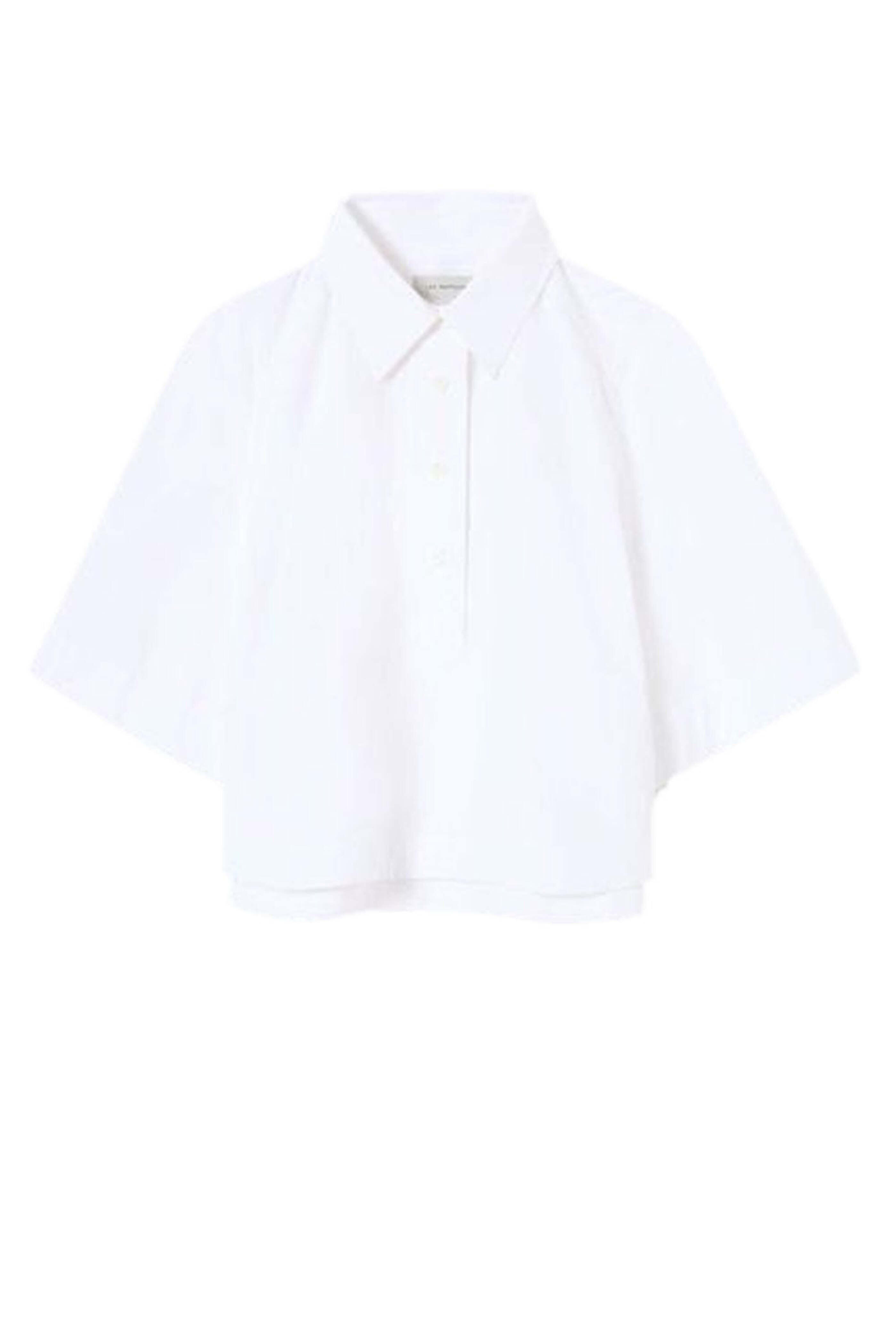 Lee Mathews - Soho White Cropped Polo