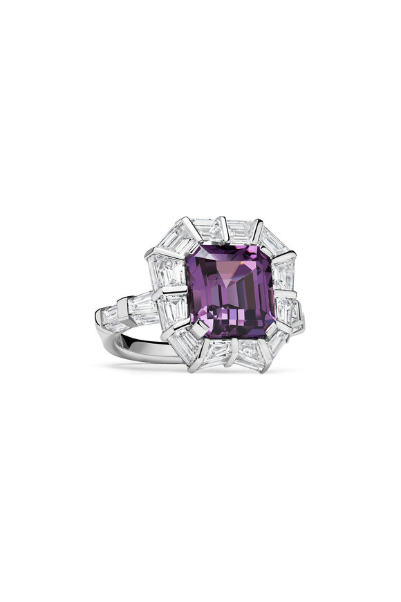 Paul Morelli Natural Purple Spinel & Diamond Entourage Ring 
