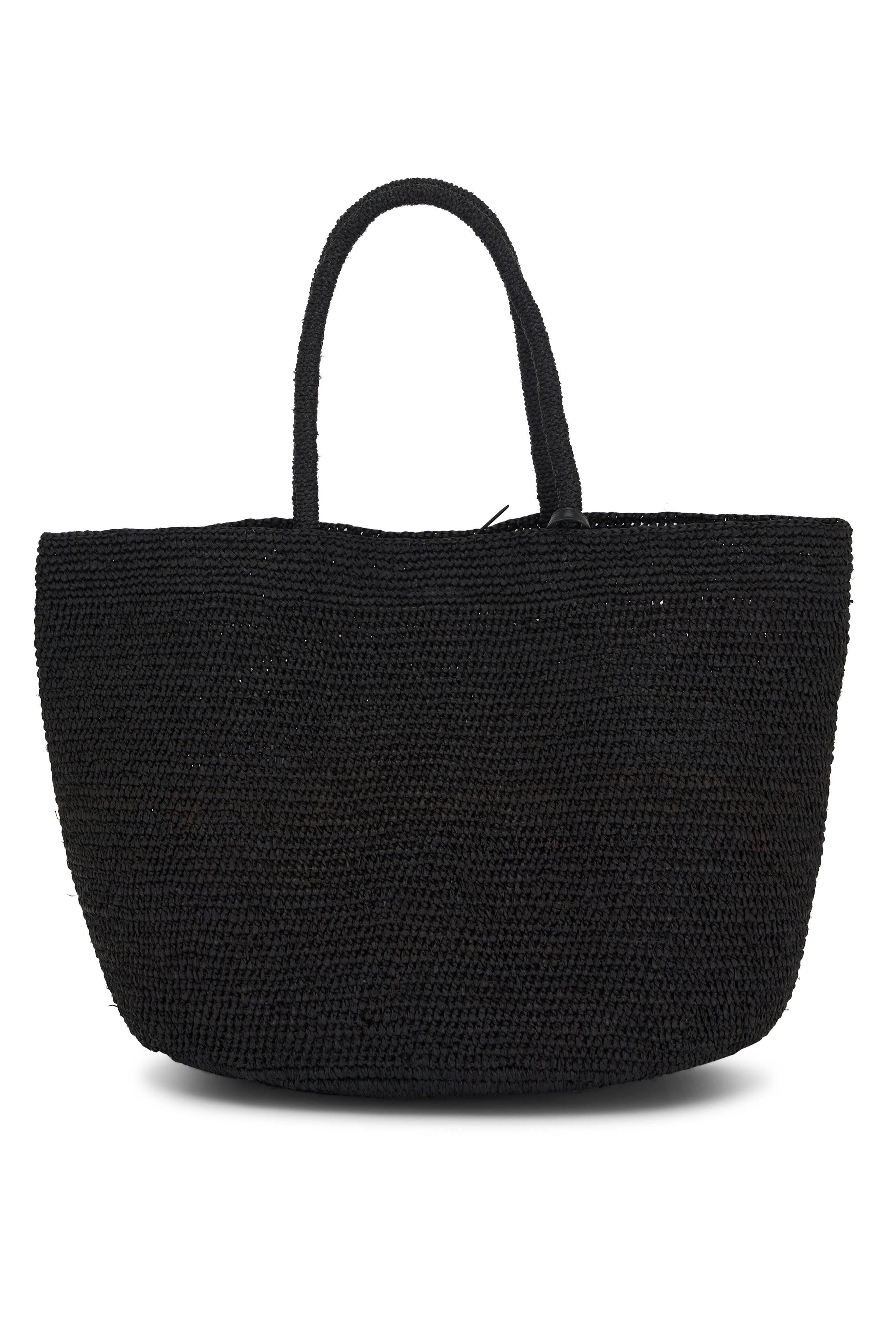 The Row - Oregon Black Raffia Tote Bag | Mitchell Stores