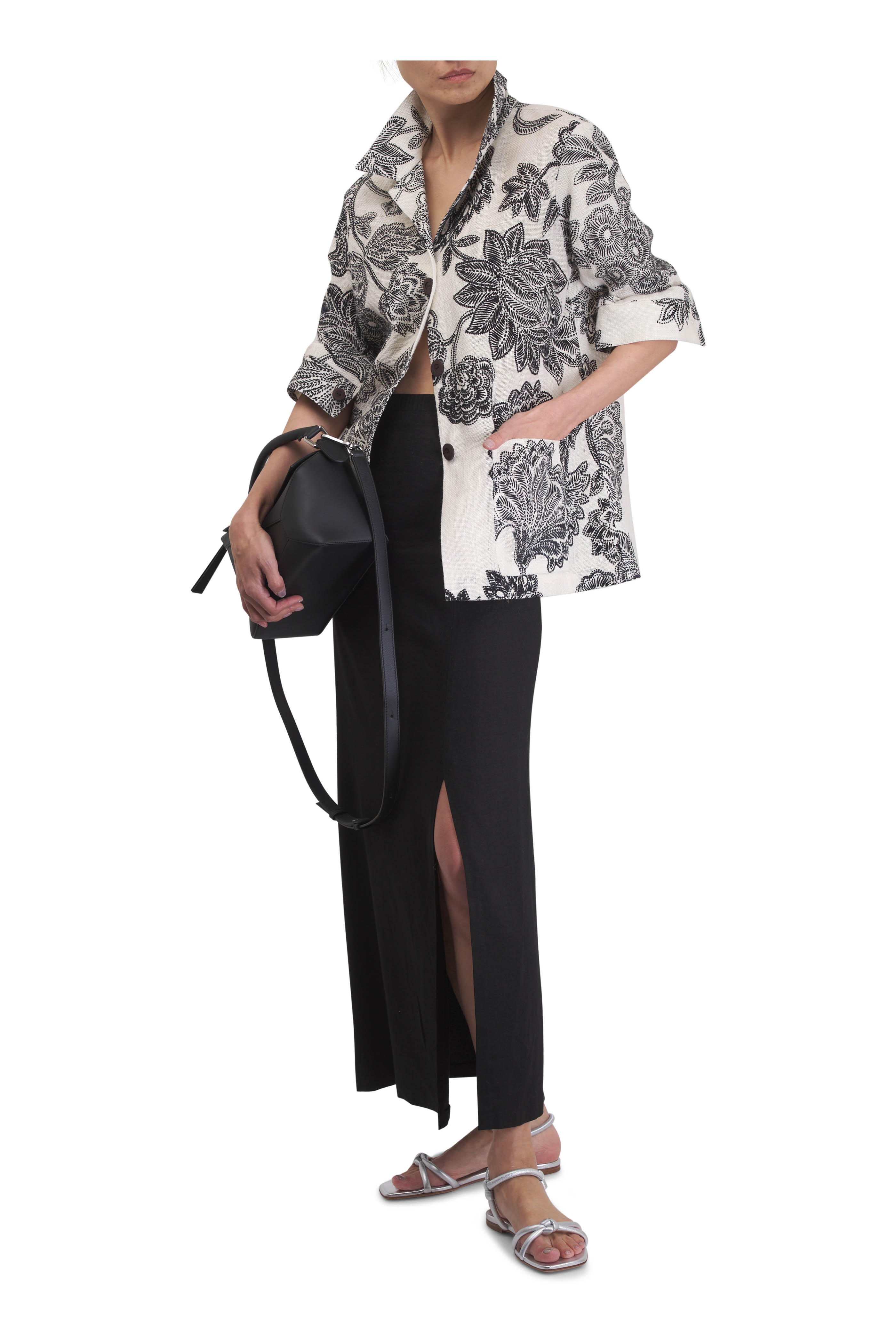 Loewe - Small Puzzle Edge Black Leather Shoulder Bag