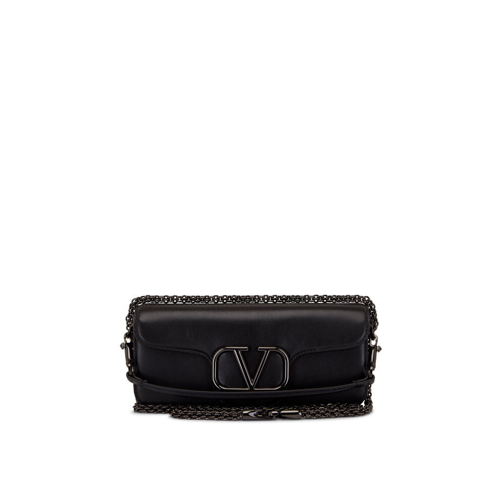 Valentino Garavani - Black Tonal VLogo Shoulder Bag