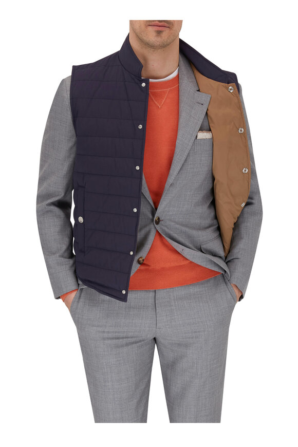 Brunello Cucinelli - Medium Gray Tropical Wool Suit