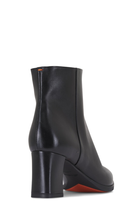 Santoni Estel Black Leather Boot, 65mm - view 5