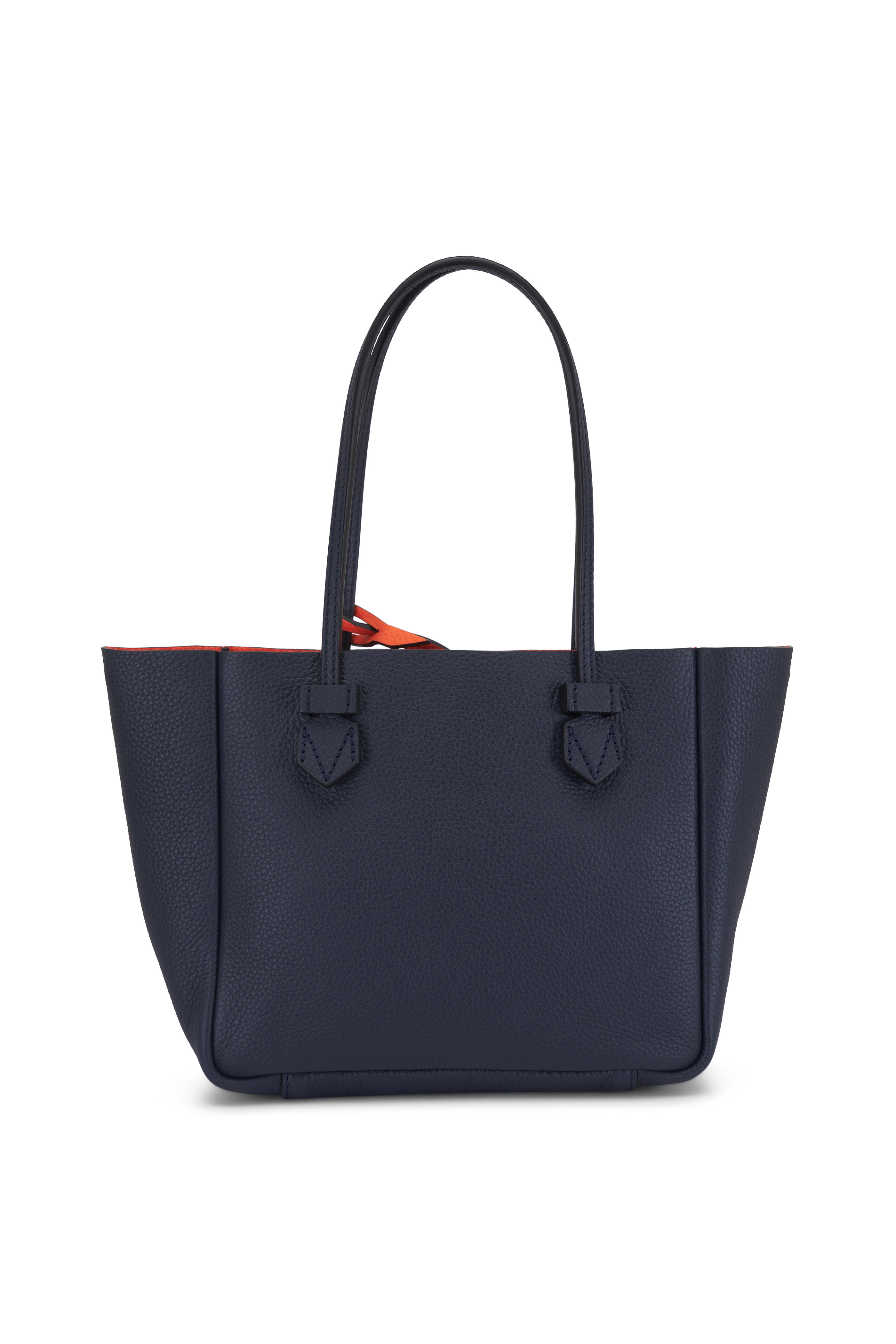 Moreau Paris - Mini Vincennes Navy & Orange Reversible Tote