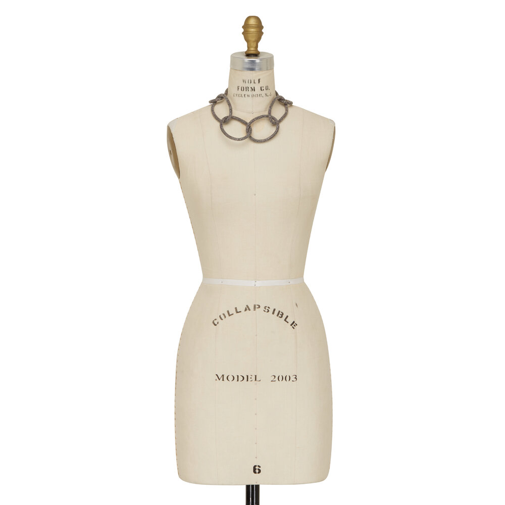 Brunello Cucinelli - Silver Monili Thick Loops Necklace