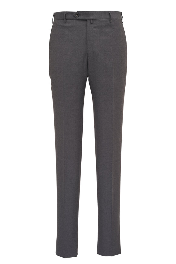 Malcom - Parma Medium Gray Flannel Dress Pant 