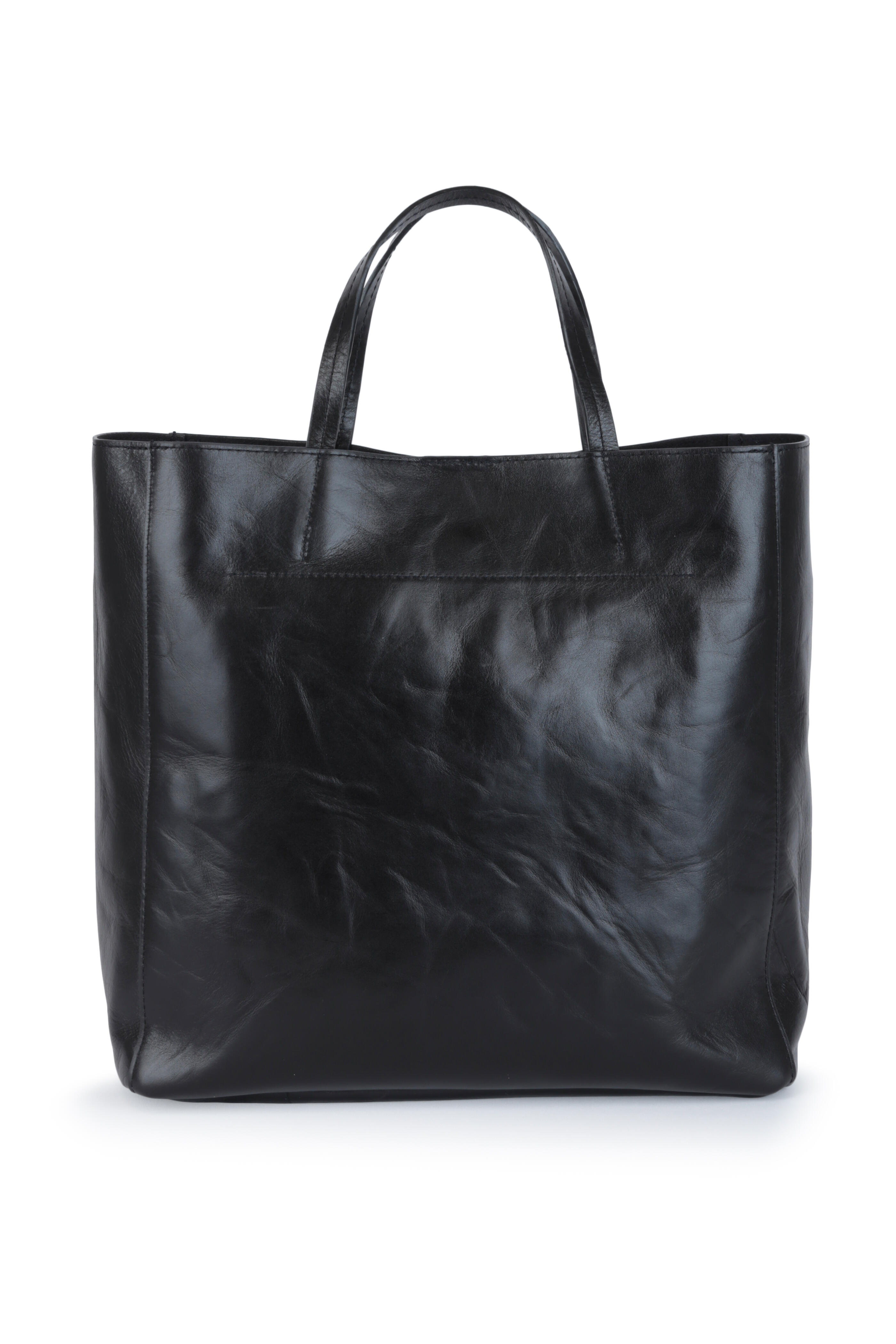 B May Bags - Black Leather Tote Bag | Mitchell Stores