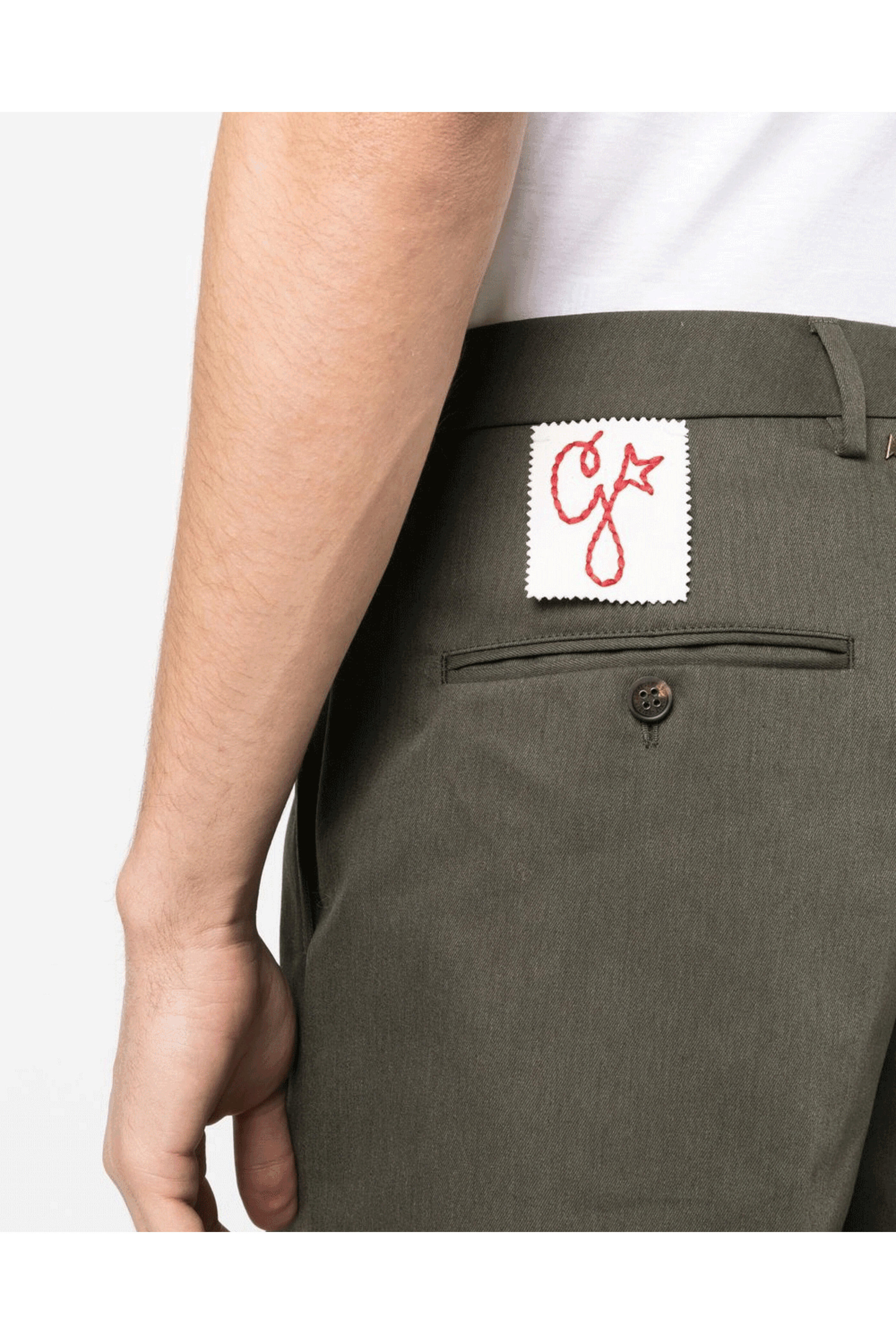 Golden Goose - Ivy Green Wide Leg Bermuda Shorts