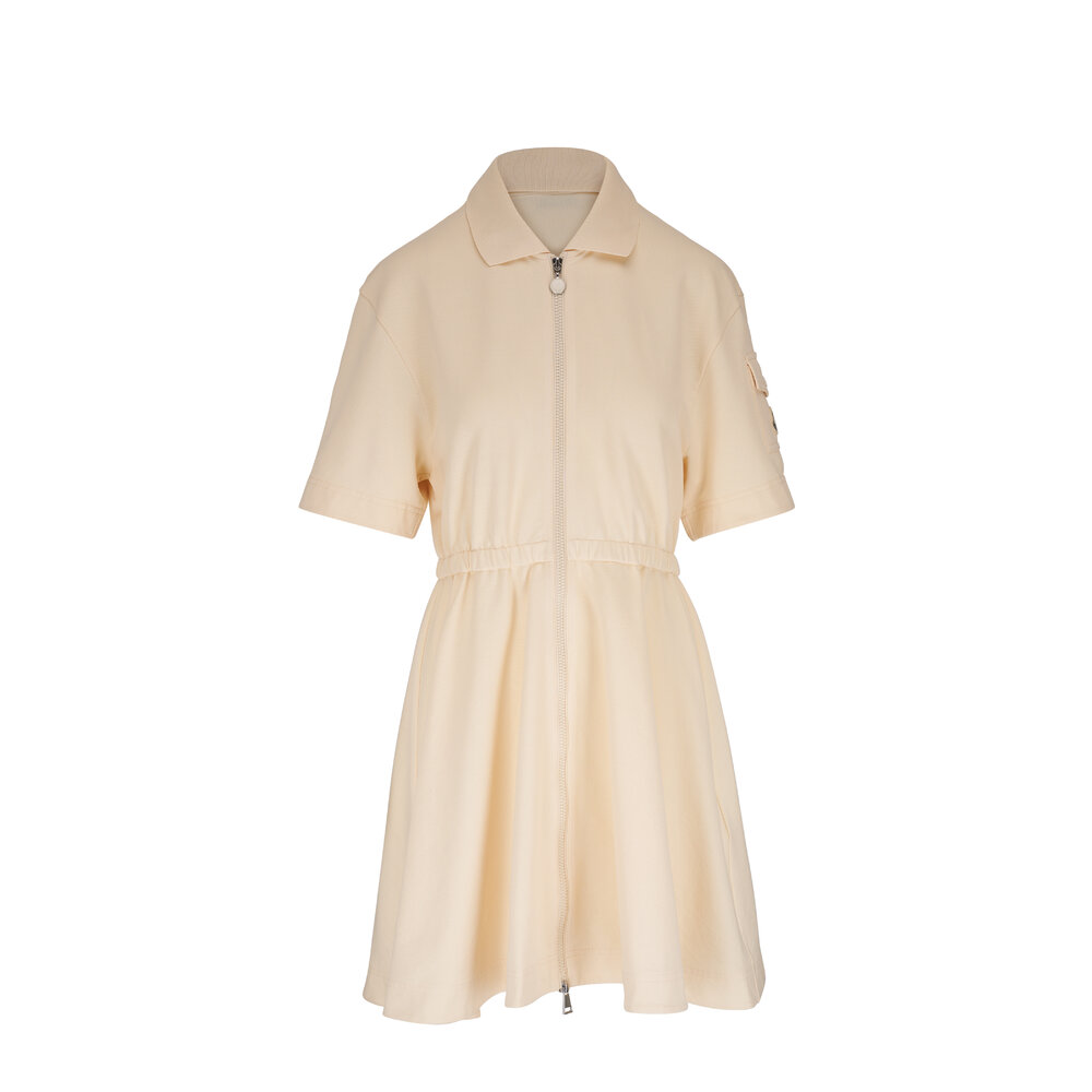 【送料&関税込】Moncler Dress Moncler Satin and Cotton Midi Dress Black Moncler