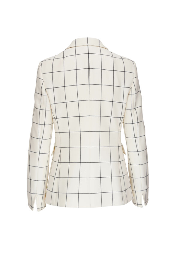 Akris Punto - Cream & Black Windowpane Jacket 