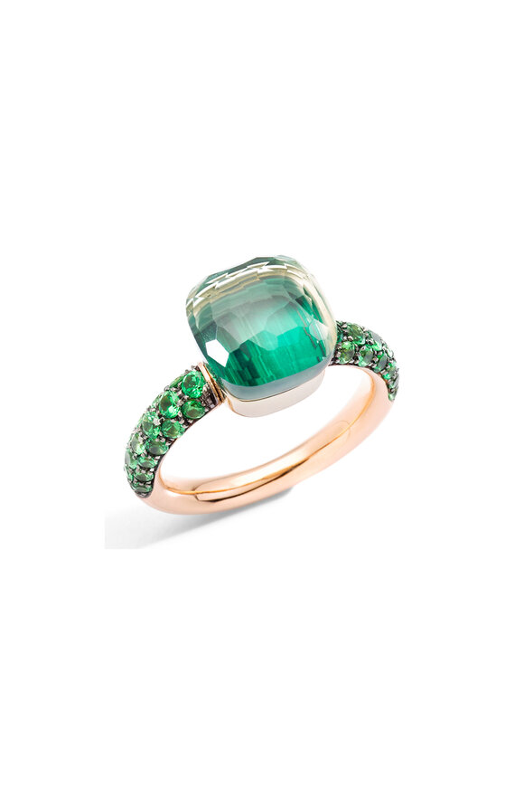 Pomellato - Nudo Prasiolite, Malachite & Tsavorite  Ring