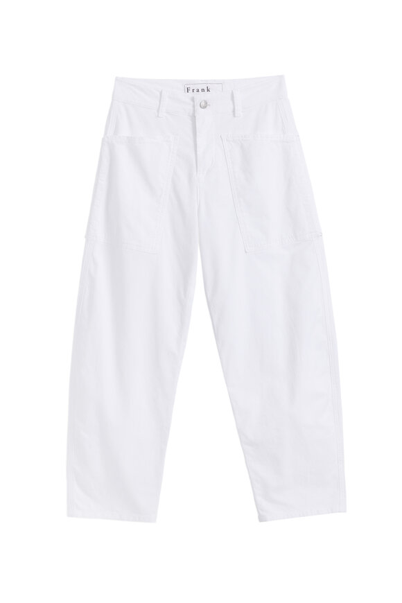Frank & Eileen - Wexford Linen Pant in White | Mitchell Stores