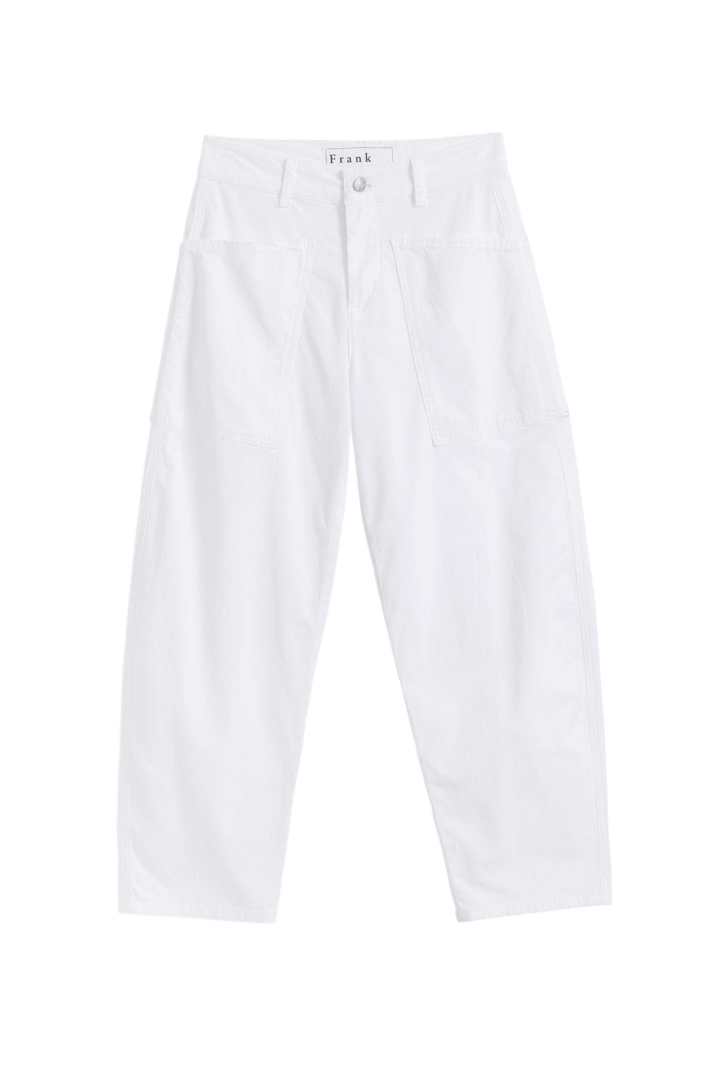 Frank & Eileen - Bray Everyday White Twill Barrel Pant - view 1