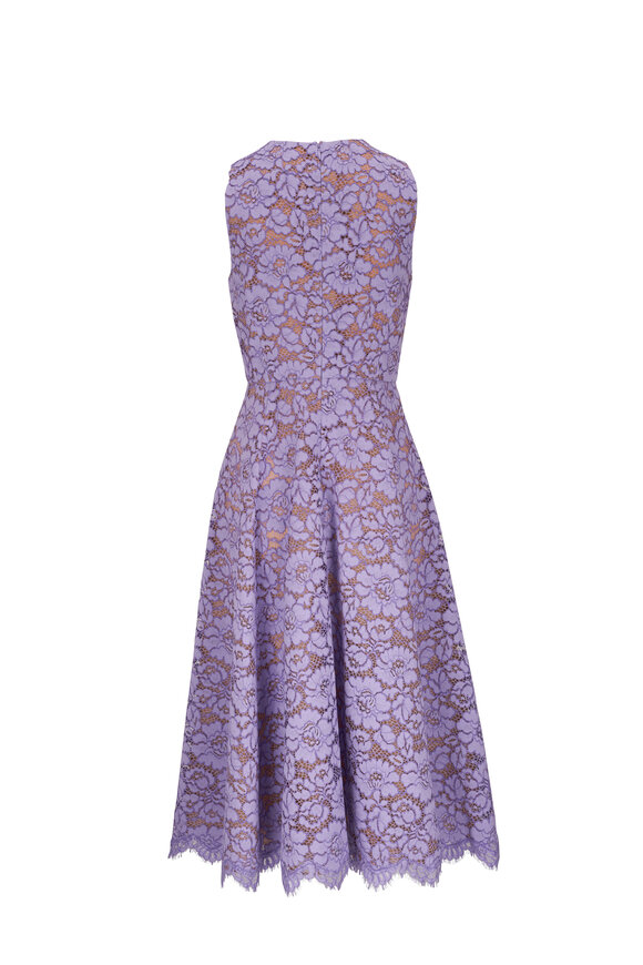 Michael Kors Collection - Freesia Floral Lace Midi Dress 