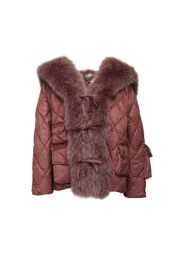 Diomi Short Chocolate Slim Tik Tock Coat