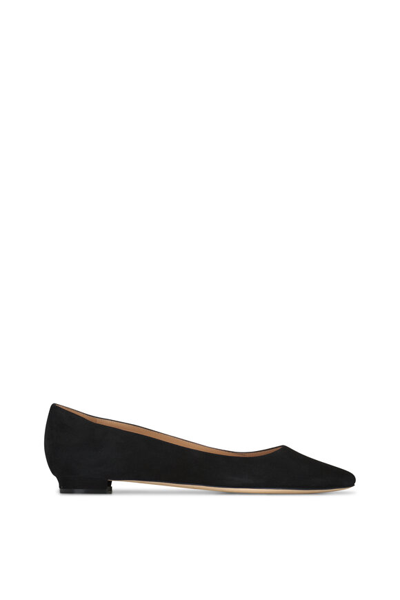 Manolo Blahnik - BB Black Suede Flat 