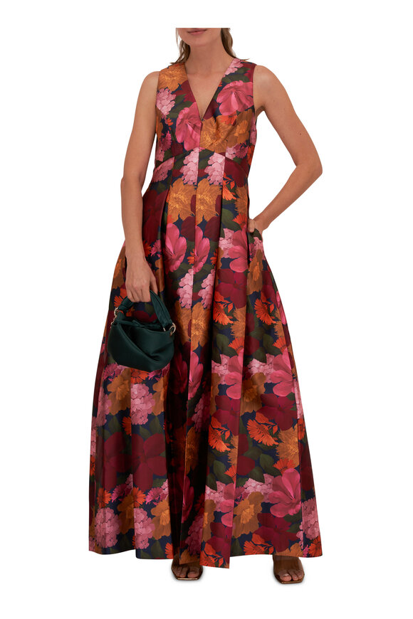 Sachin + Babi - Brooke Bella Bouquet Print Mikado Gown