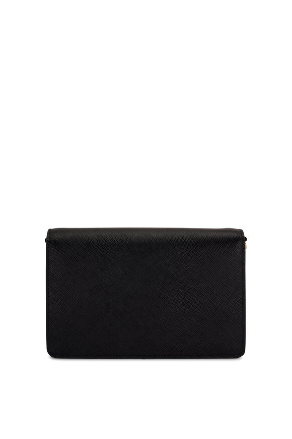 Prada - Black Saffiano Leather Envelope Shoulder Bag 