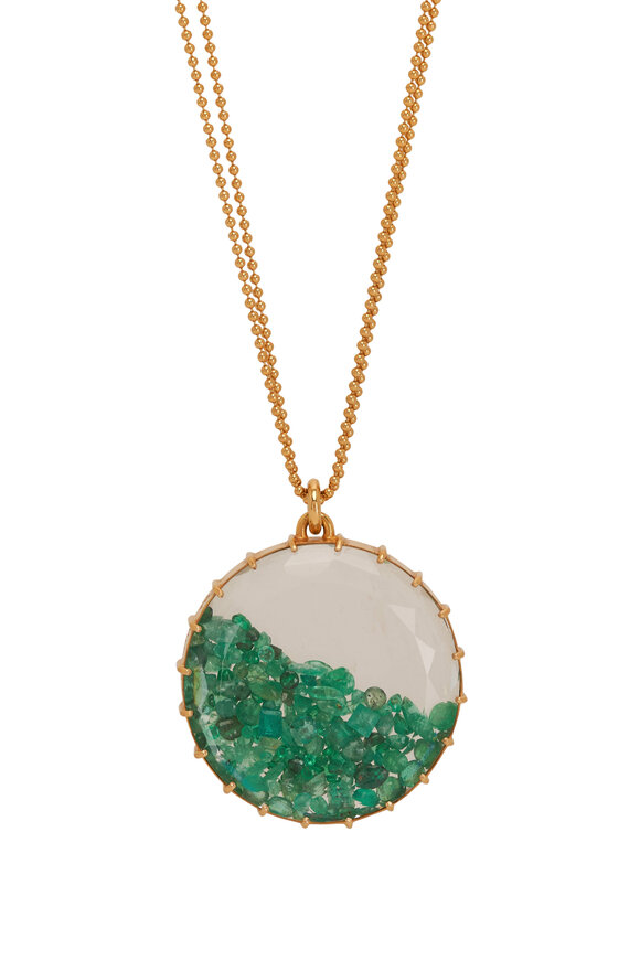 Renee Lewis - Shake© 8.20CT Emerald Pendant Necklace