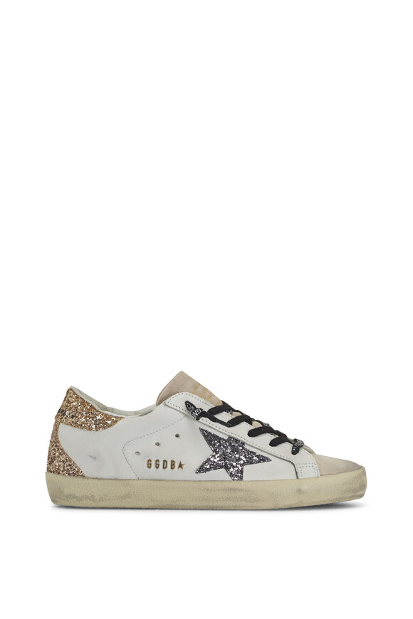 Golden Goose - Superstar Classic Optic White Glitter Sneaker