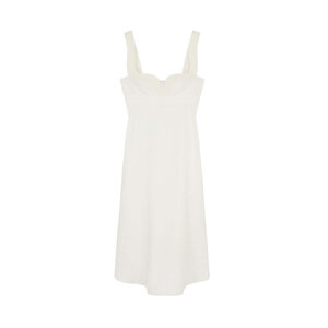 ワンピース Stella Mccartney White linen blend mini dress Stella McCartney - White Fluid Linen Midi Dress | Mitchell