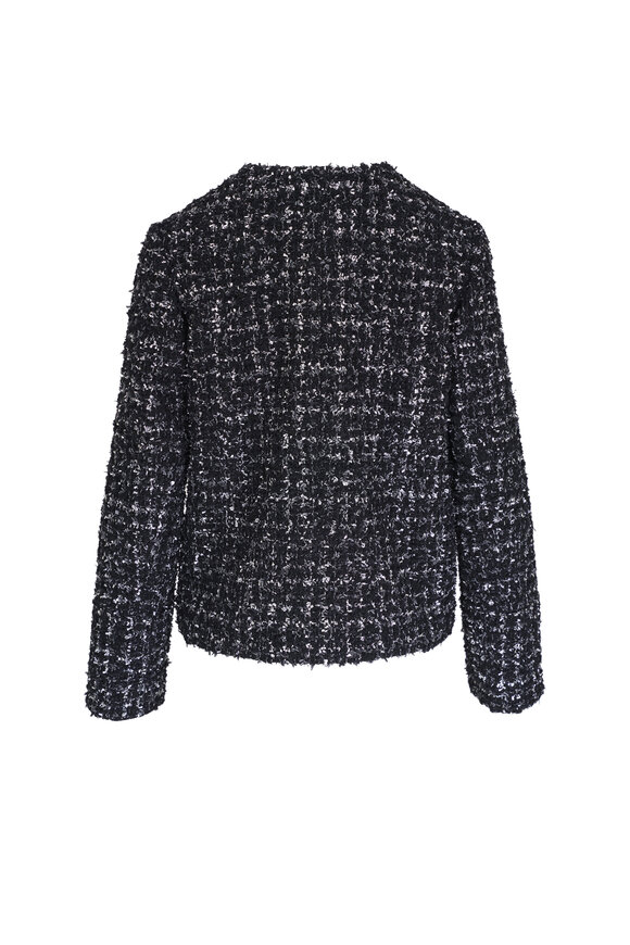 Kiton - Black & White Boucle Jacket