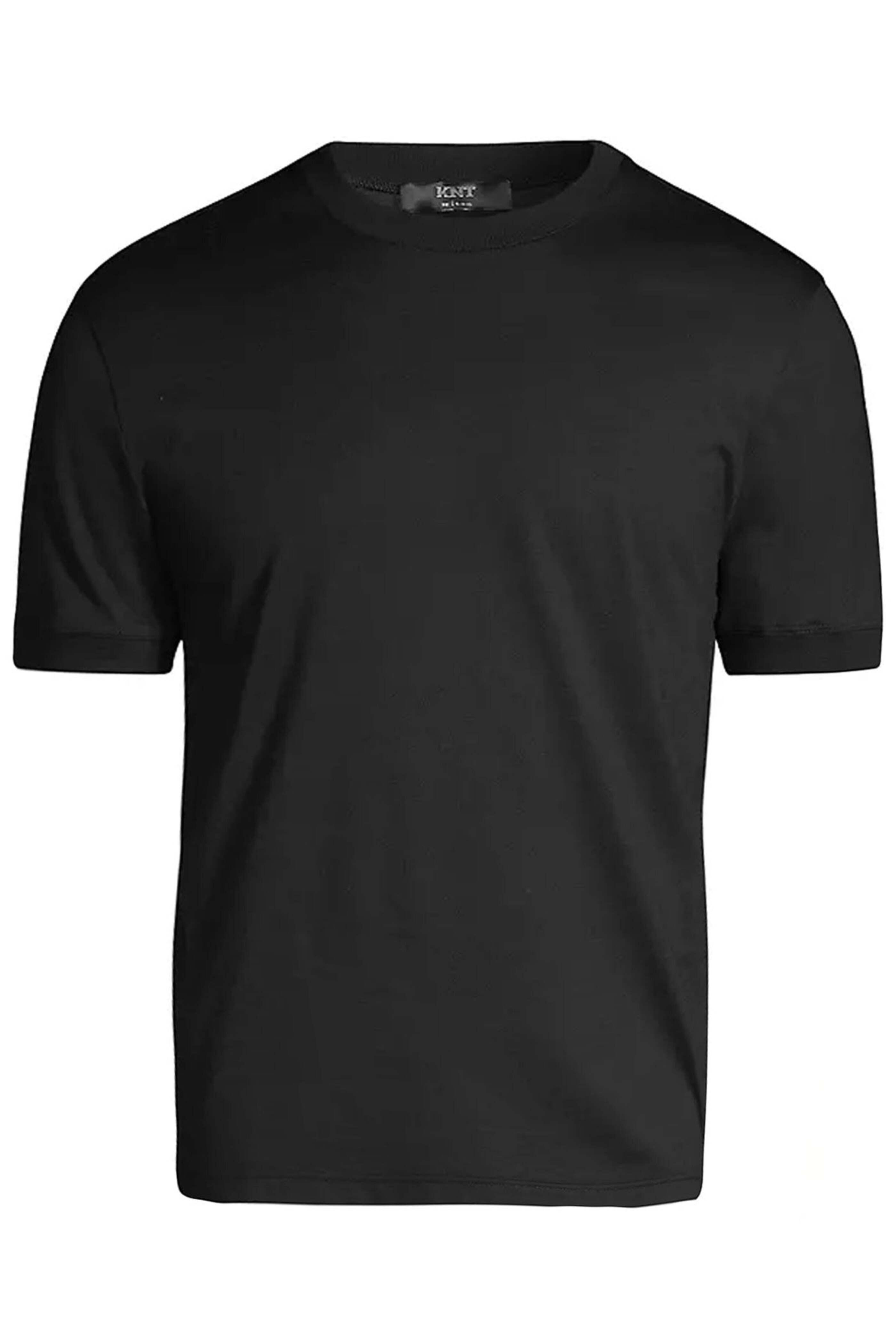KNT - Black Cotton T-Shirt | Mitchell Stores