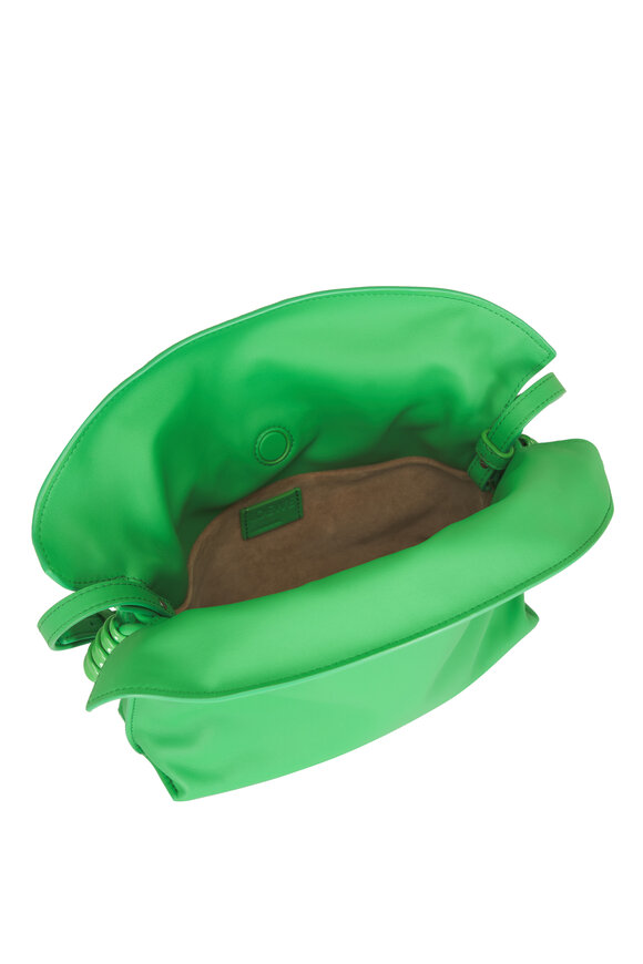 Loewe Mini Flamenco Clover Green Leather Clutch - view 5