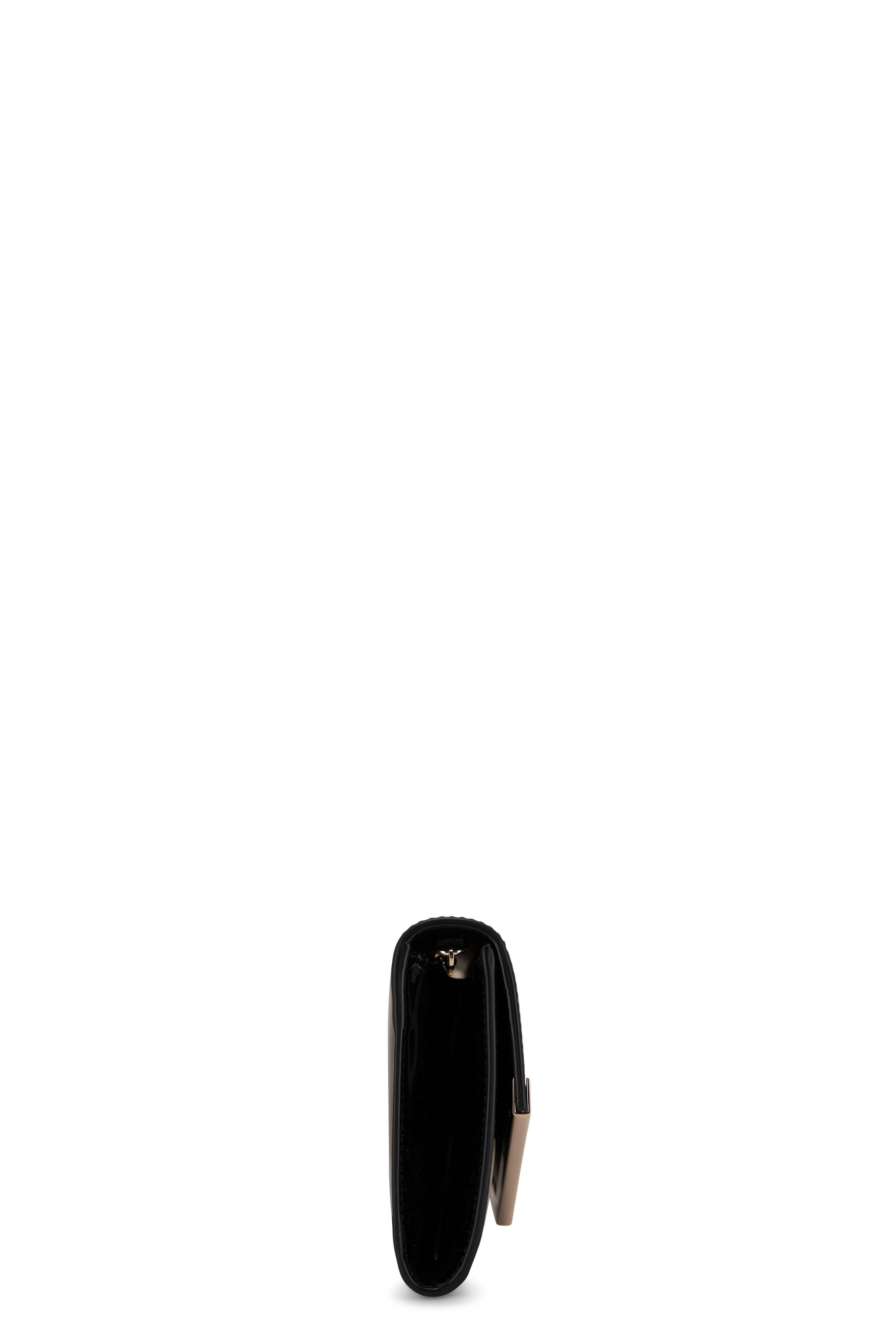 Jimmy Choo - Emmie Black & Light Gold Patent Leather Clutch