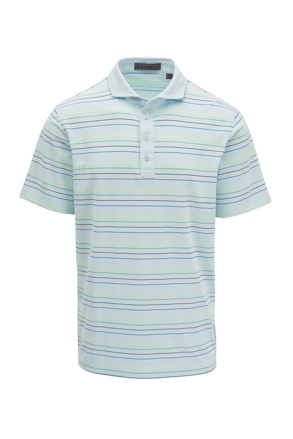 G/Fore Daybreak Stripe Tech Piqué Polo