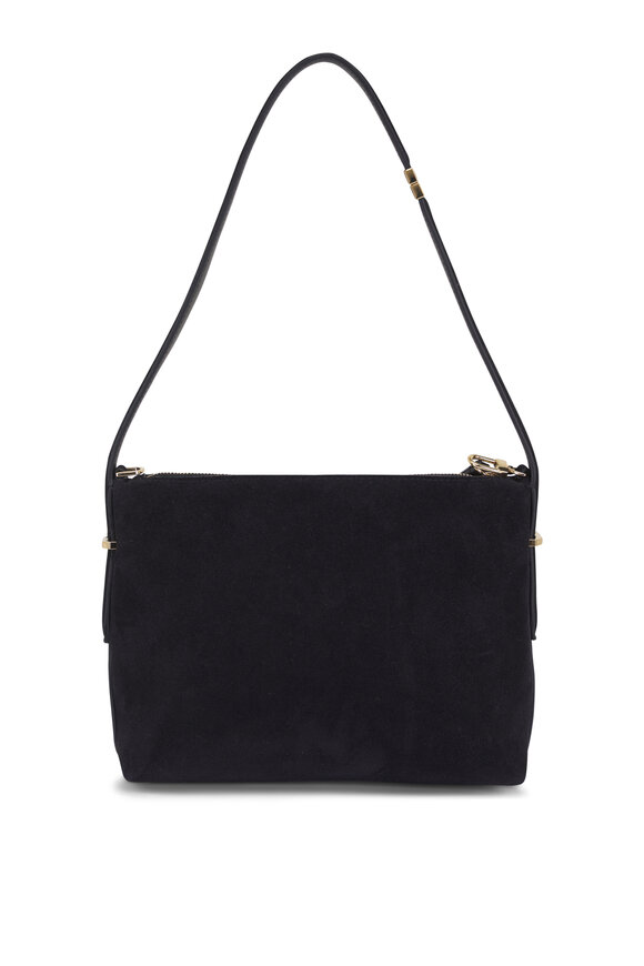 Totême Scoop Black Suede Wristlet Bag - view 3