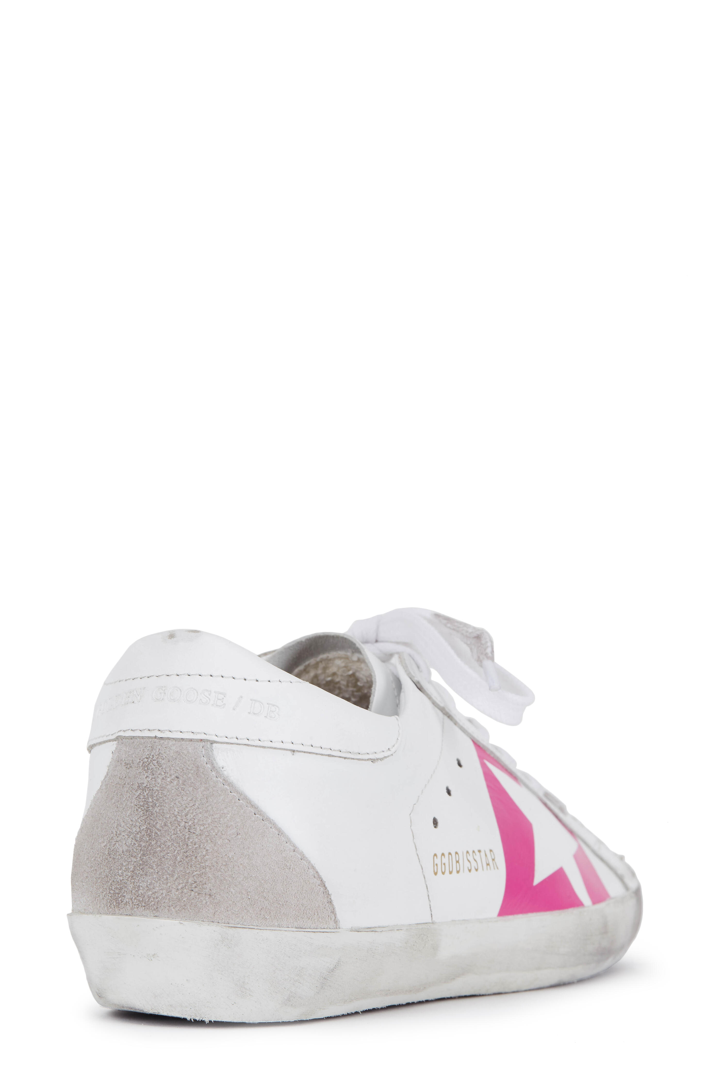 Golden Goose - Superstar White & Pink Leather Sneaker