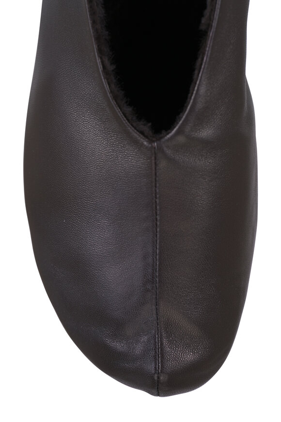 The Row Stella Brown Shearling Lined Flat - view 4