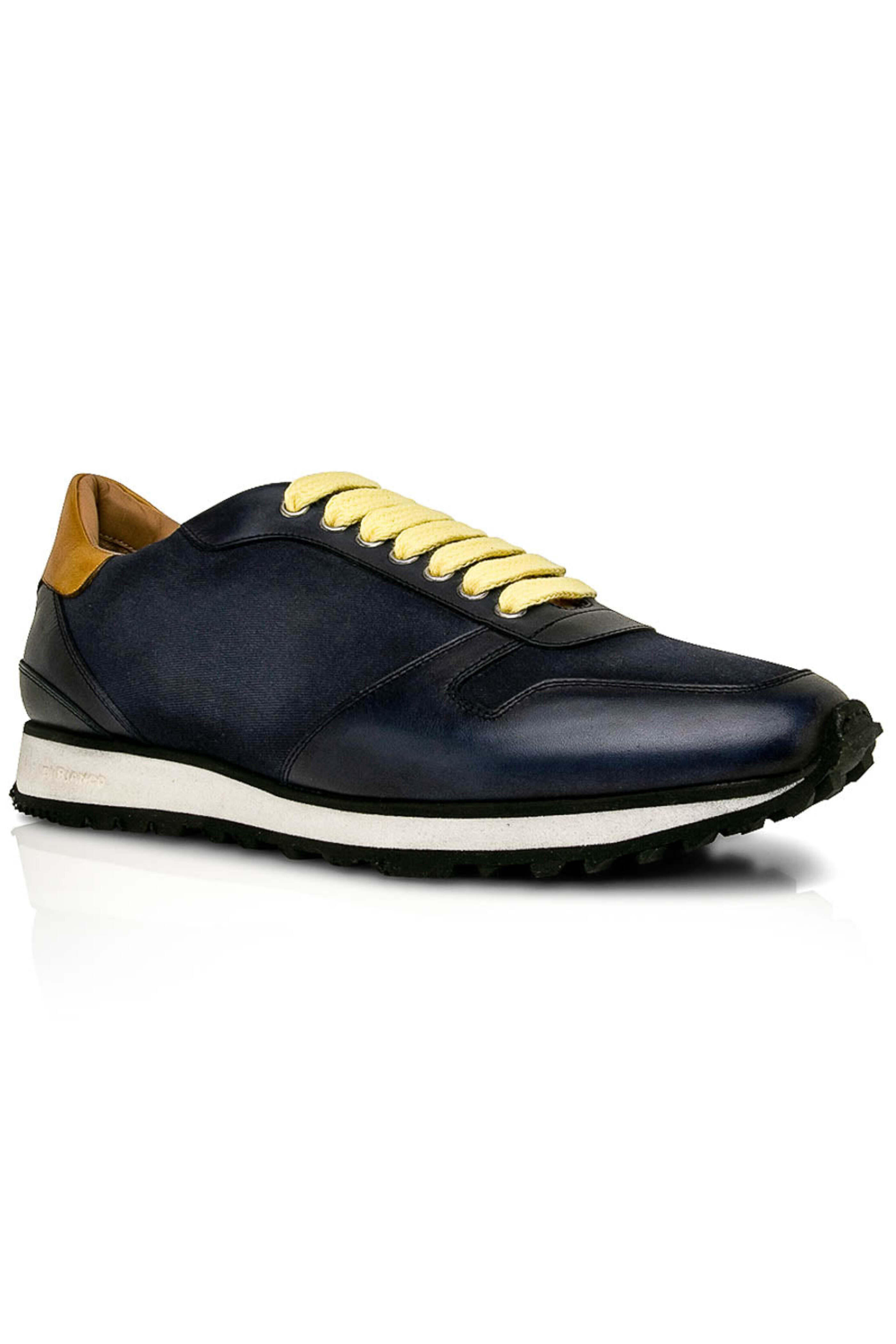 Scarpe di Bianco - Navy Blue Lace Up Sneaker