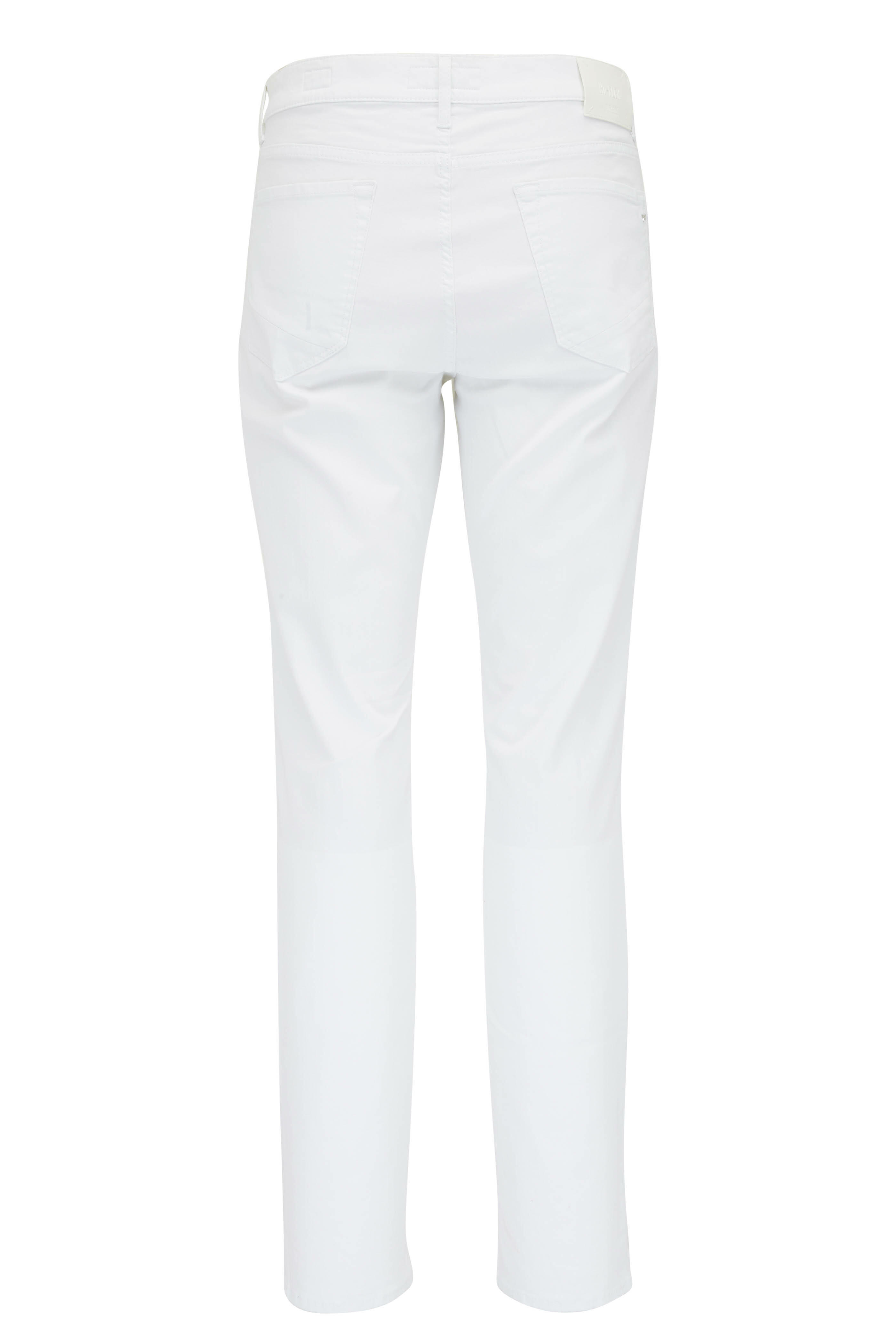 Brax - White Hi-Flex Five Pocket Jean | Mitchell Stores