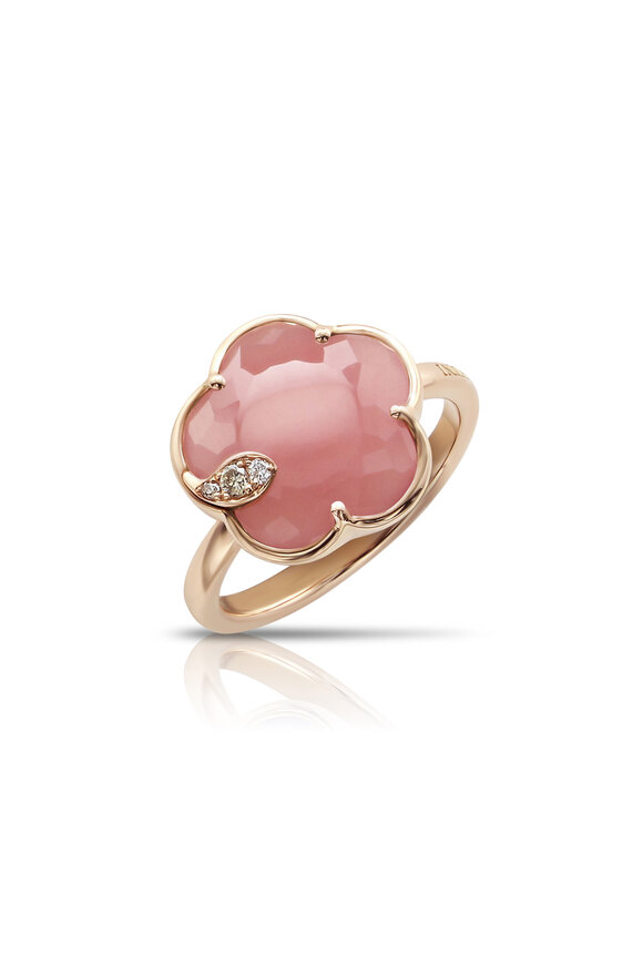 Pasquale Bruni Petit Joli Diamond & Pink Chalcedony Ring