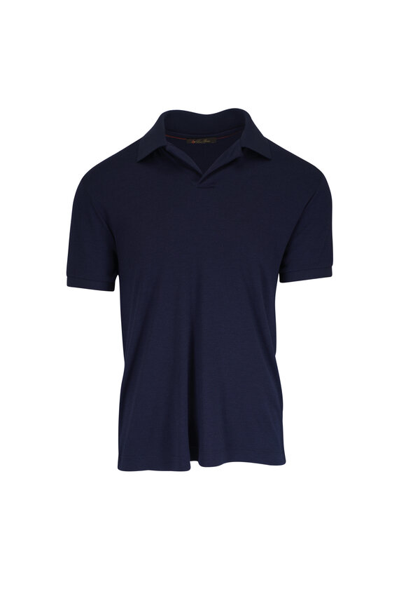 Ralph Lauren Purple Label - Blue Short Sleeve Polo